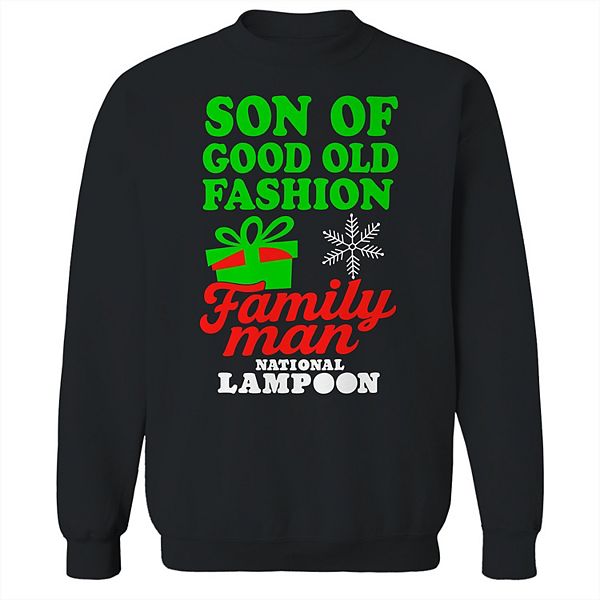 

Мужской свитшот National Lampoon's Christmas Vacation с принтом "Son of good old fashion family man" Licensed Character