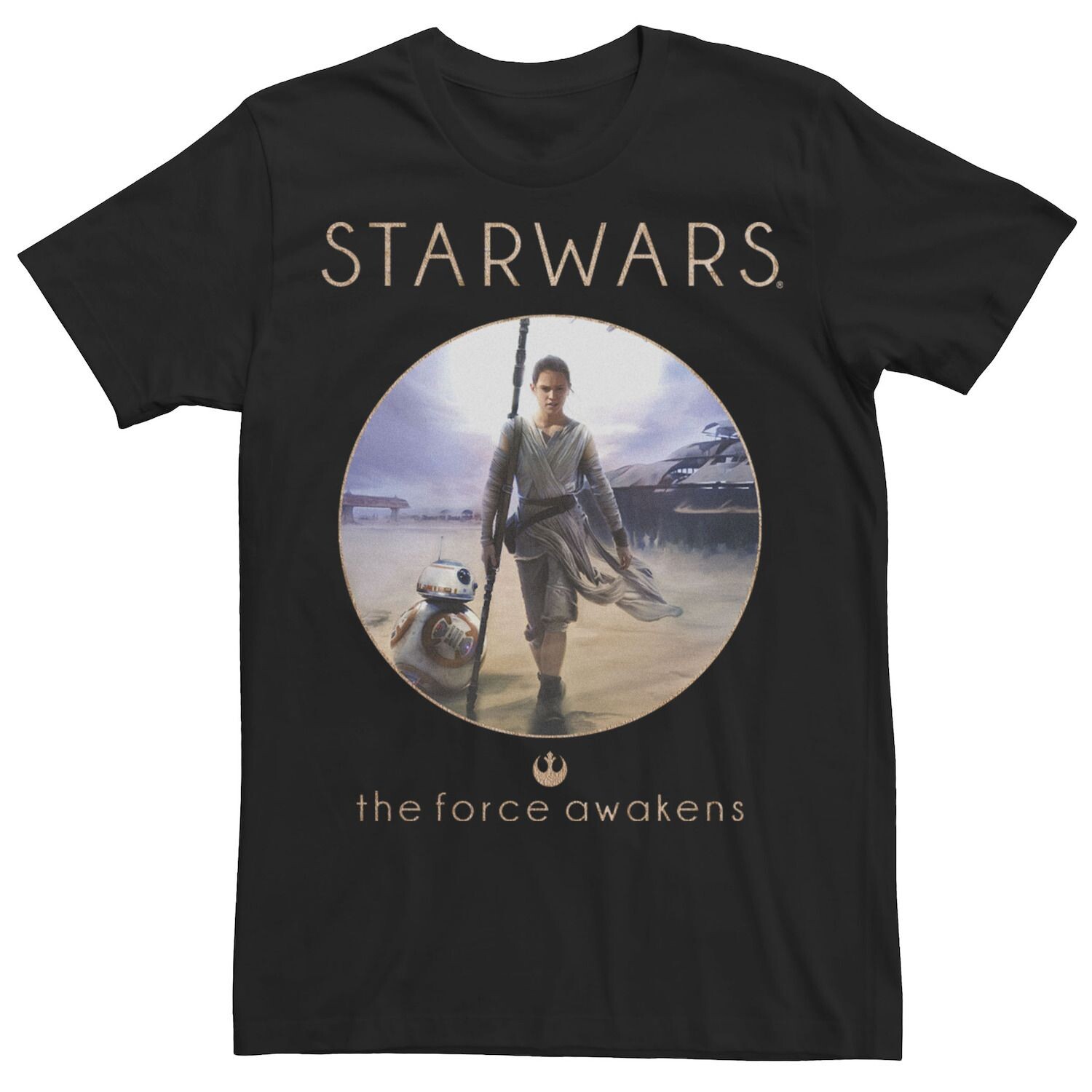 

Мужская футболка с плакатом The Force Awakens Rey Star Wars