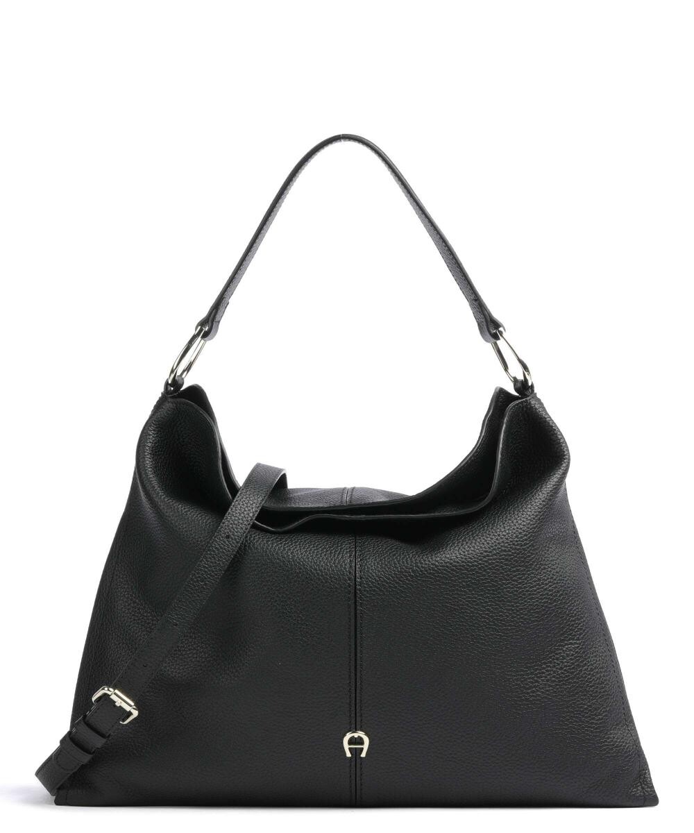 

Сумка-ведро Savannah L из зернистой яловой кожи Aigner, черный