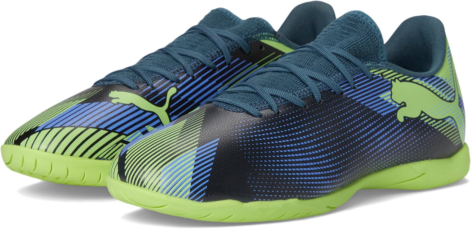 

Кроссовки PUMA Future 7 Play Indoor Training Soccer Cleats, Gray Skies-Elektro Purple-Fizzy Apple-Puma White