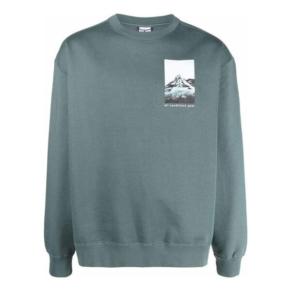 

Толстовка Nike Back Photo Printing Round Neck Pullover Long Sleeves Navy Blue, синий