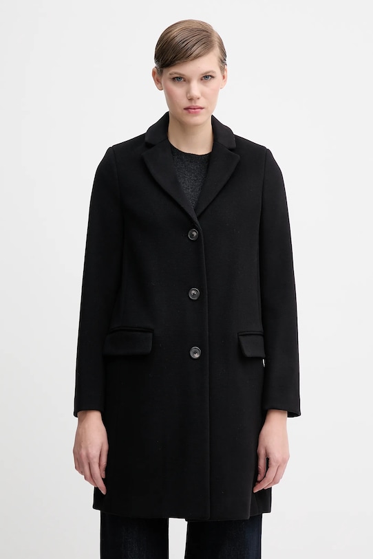 

Пальто с шерстью United Colors Of Benetton, черный