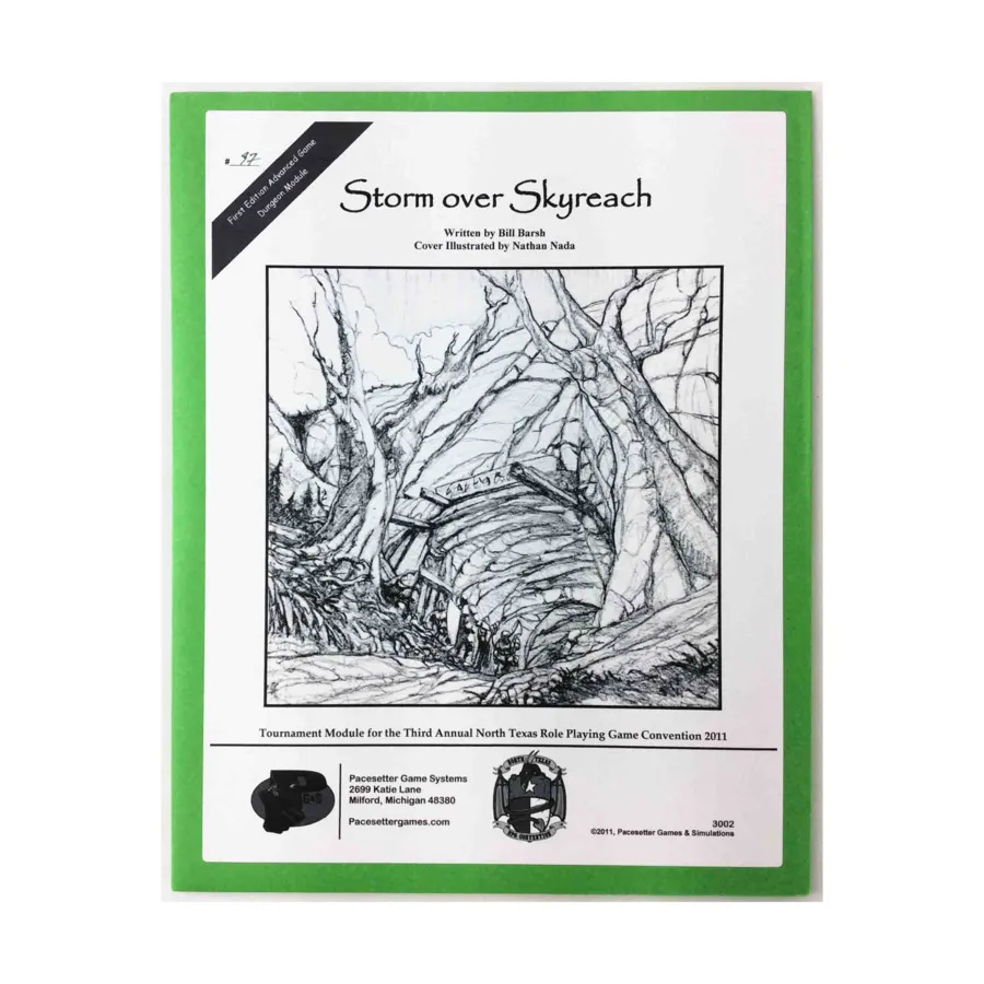 

Модуль Storm Over Skyreach (North Texas RPG Con III), First Edition/OSRIC & Wee Warriors Editions