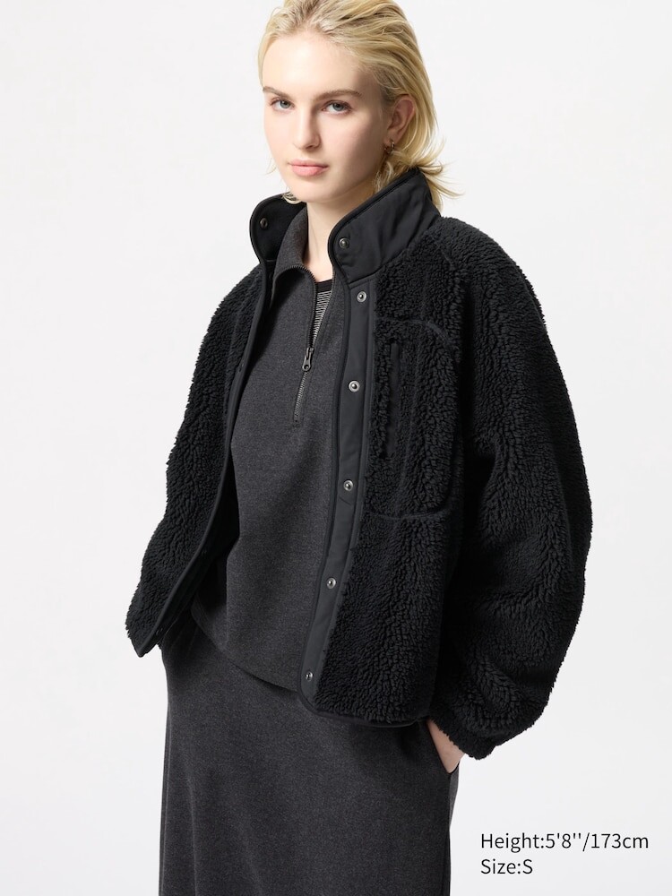 

Женская флисовая куртка Uniqlo, цвет 09 черный