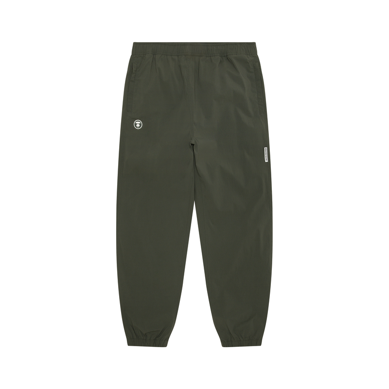 

Брюки спортивные с манжетами A Bathing APE и планкой с логотипом Aape, серый