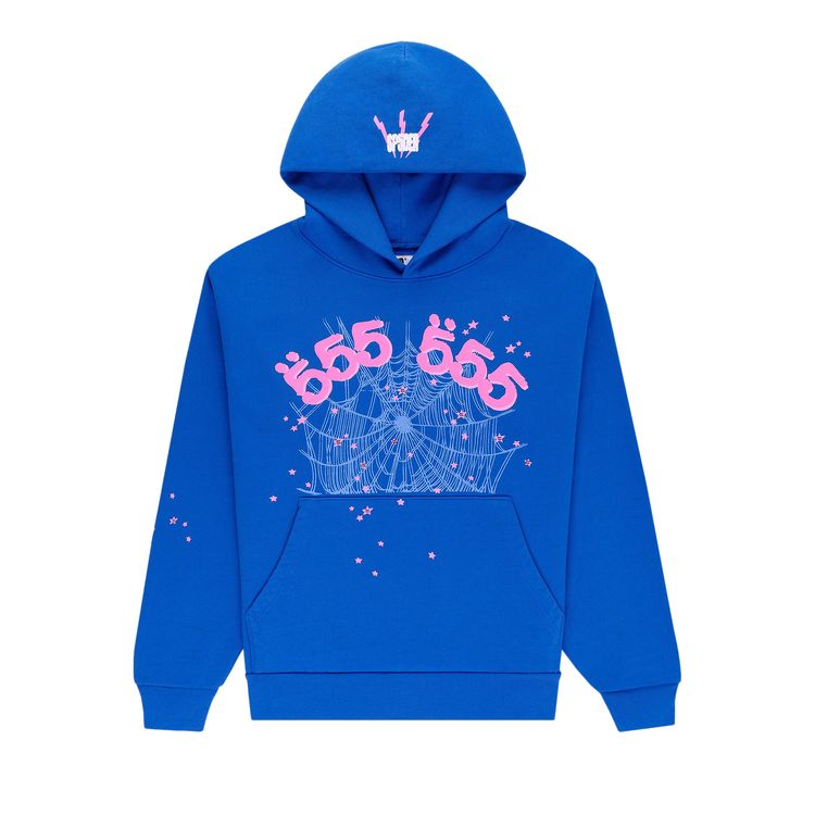 

Худи Sp5der Angel Number Hoodie 'Blue', синий