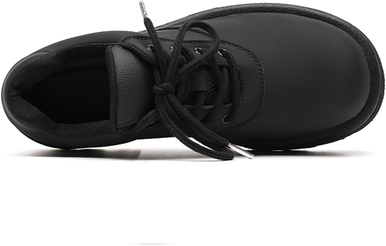 Мужские модные массивные туфли на платформе, деловые формальные Oxfords для повышения роста, повседневные дерби из матовой кожи, для встречи или вечеринки Gezykao, черный — фото 4