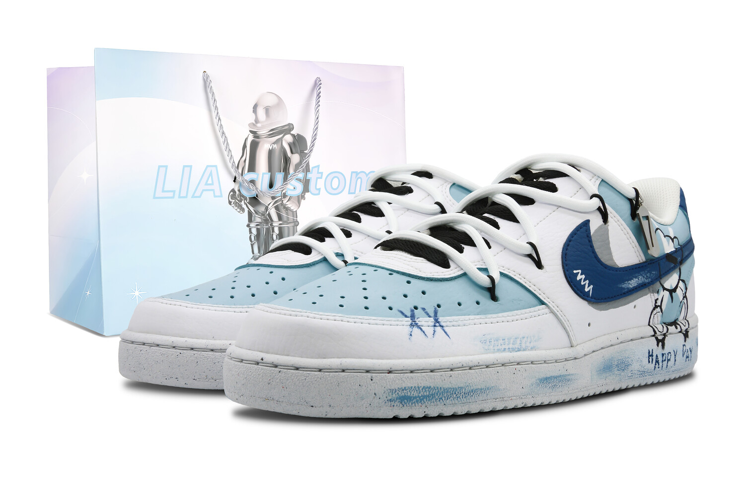 

Кроссовки Nike Court Vision 1 Skateboard Shoes Women's Low-Top White