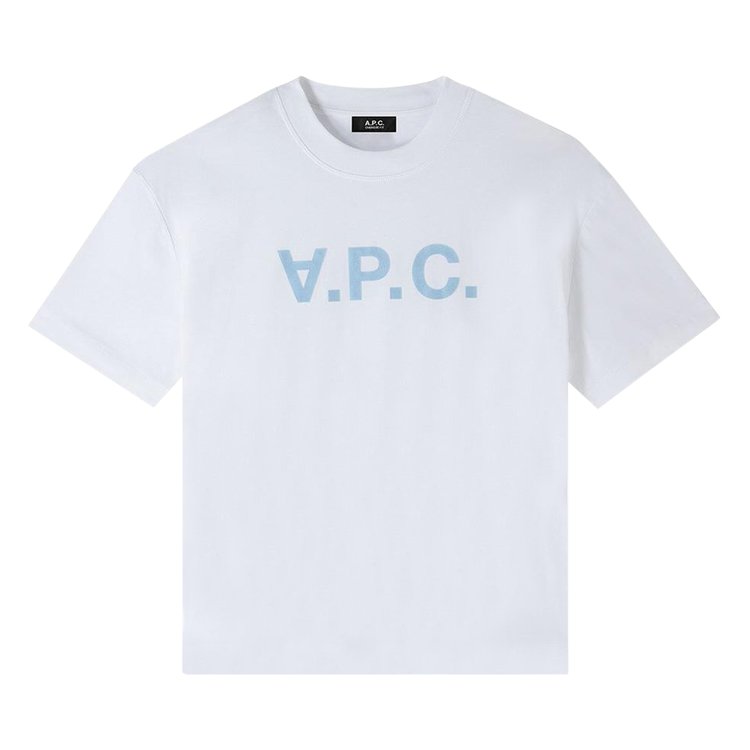 

Футболка A.P.C. Oversize Grand T-Shirt, цвет White/Blue