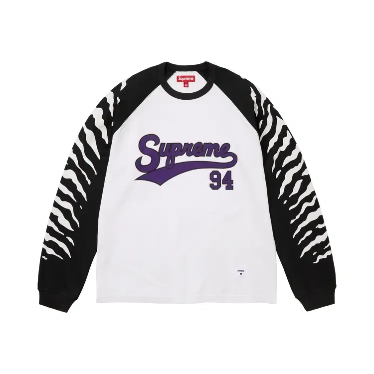 Футболка с длинными рукавами Supreme Tiger Raglan, белый