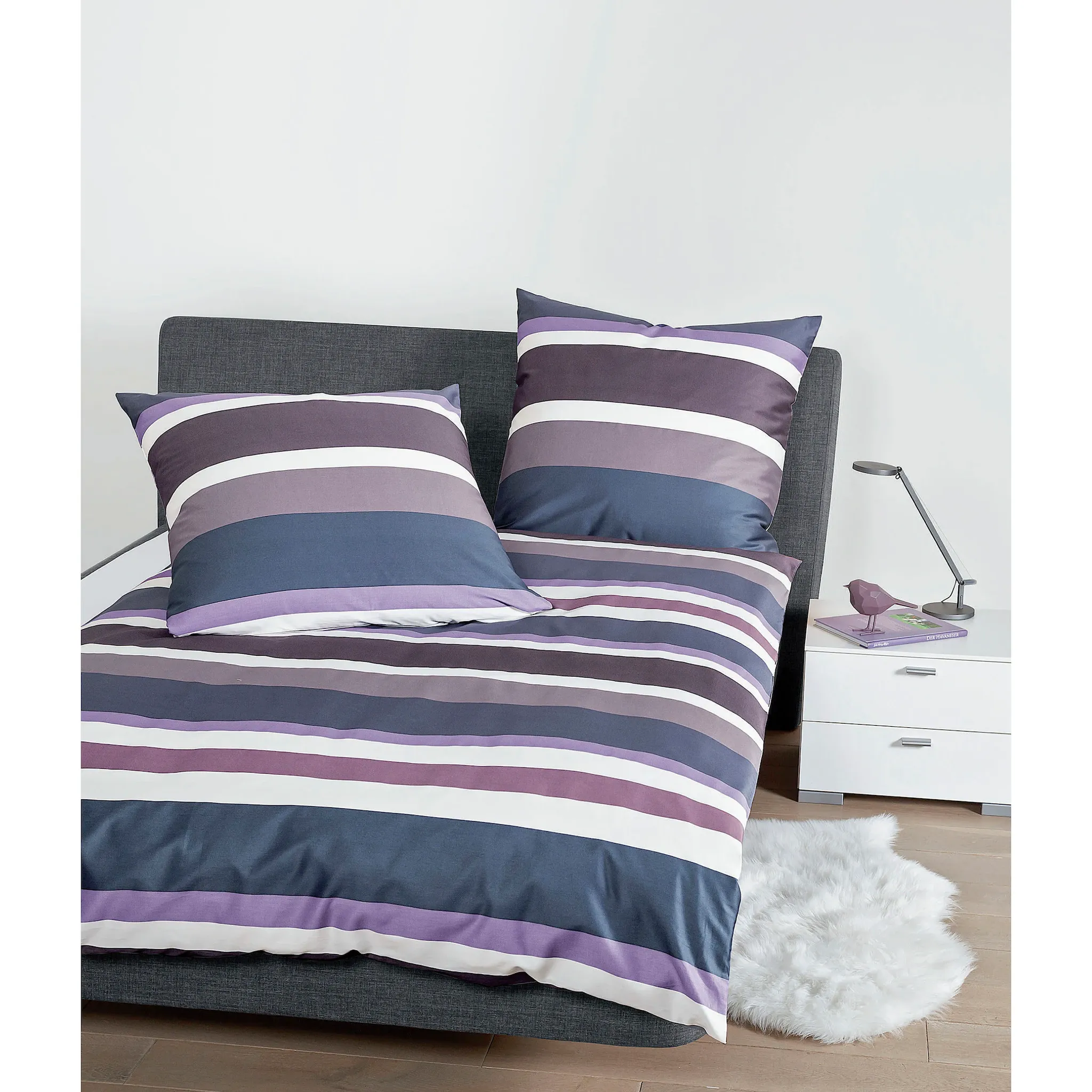 

Постельное белье «Жанин» J. Д. 87069", на молнии Janine, цвет lilac