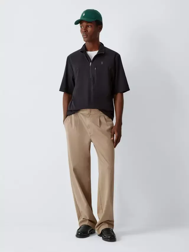 Толстовка Polo Golf от Woven с застежкой-молнией до середины груди, черная Polo Ralph Lauren — фото 3