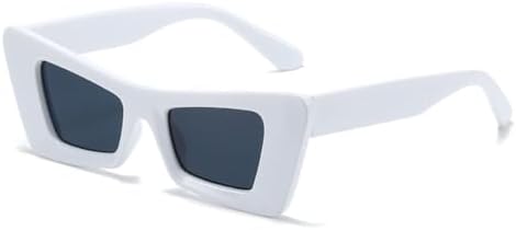 

Популярные модные солнцезащитные очки контрастных цветов для женщин и мужчин в стиле ретро, ​​желто-зеленые солнцезащитные очки с защитой от УФ-излучения UV400 MTZJH, White Grey