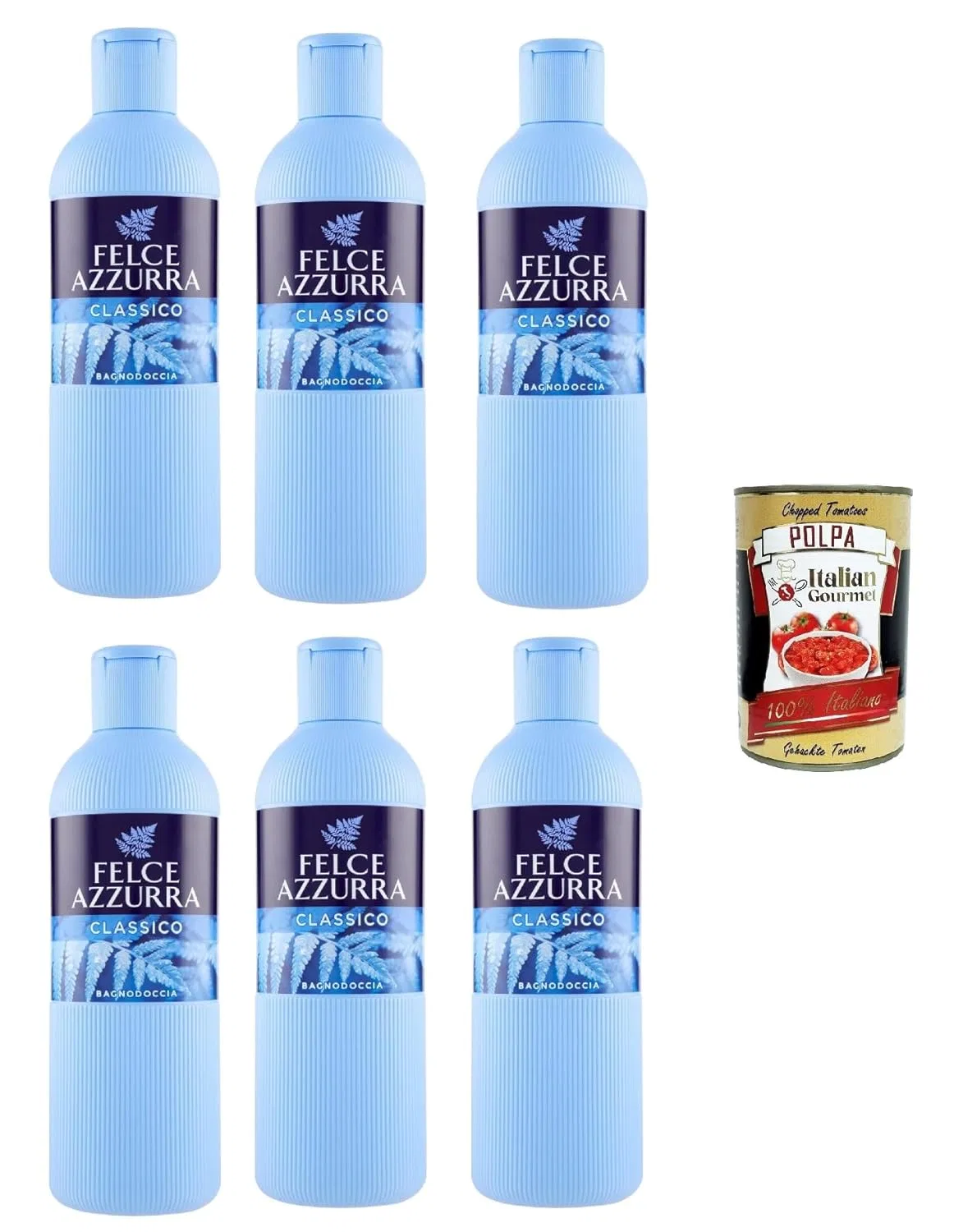 Гель для душа Felce Azzurra Bagnodoccia Classico 6 x 650 мл Italian Gourmet E.R.