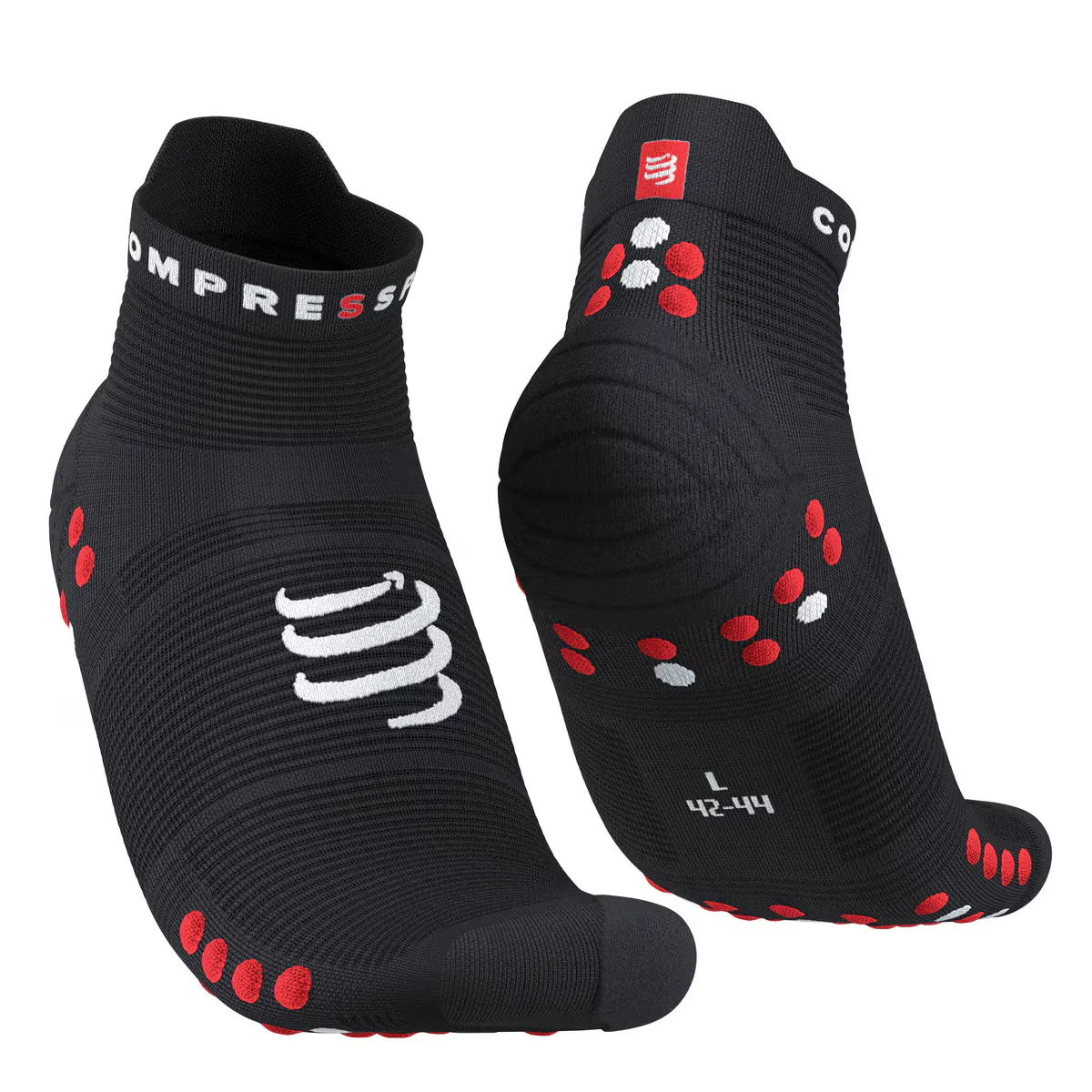 

Pro Racing Socks V4.0 Run Компрессионные носки с низким компрессионным портом Compressport, черный/красный