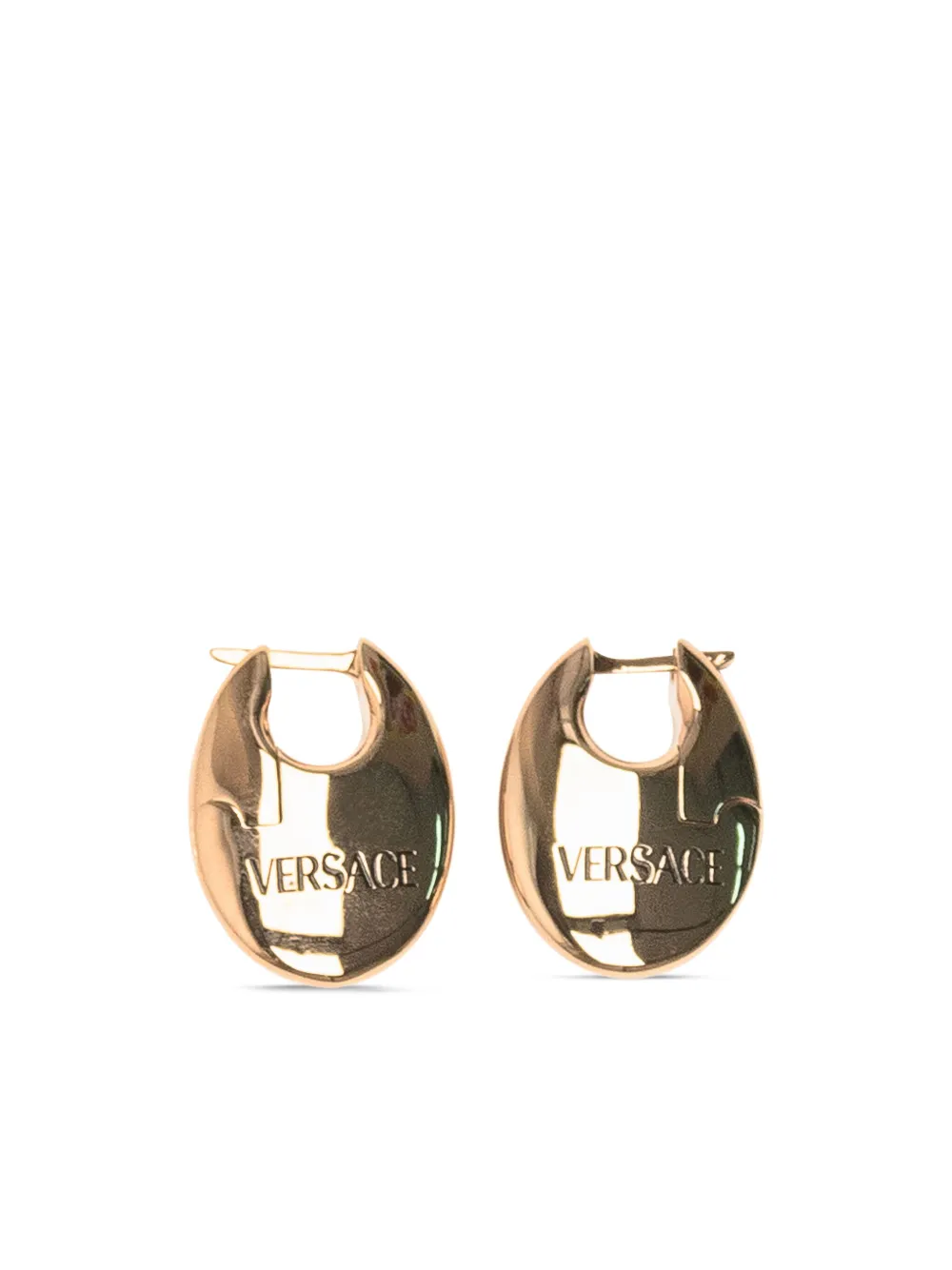 

Серьги в овальной оправе с декором Medusa Versace, золотистый