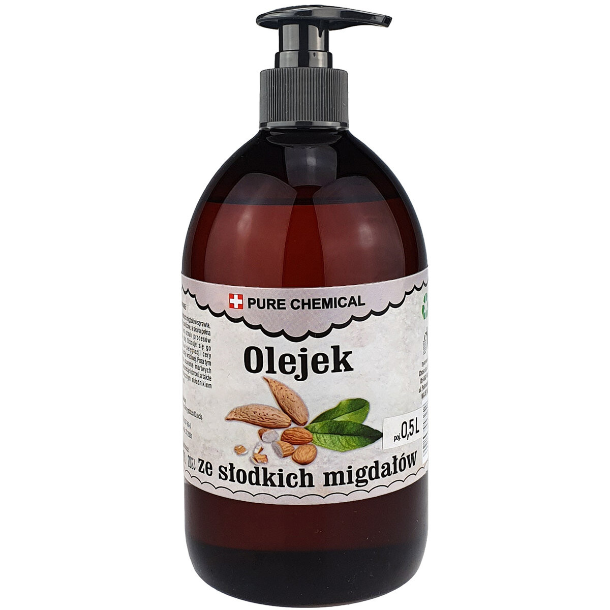 

Pure Chemie, Миндальное масло из сладкого миндаля + дозатор, 500 мл