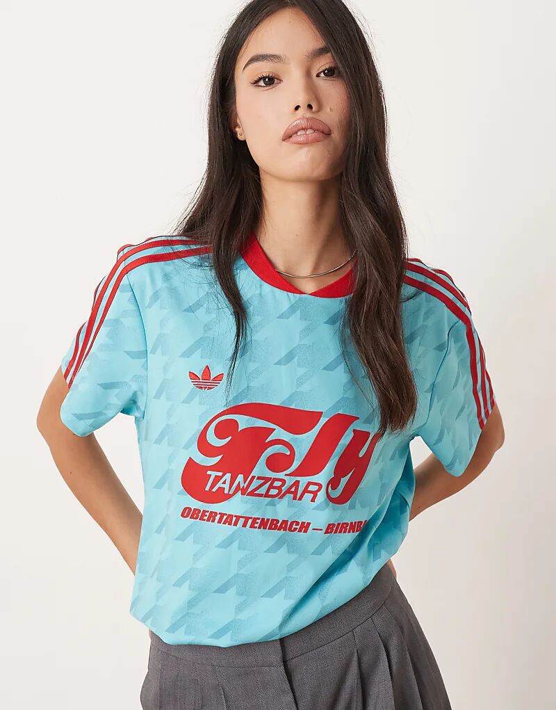 

Футболка Adidas Originals синего цвета
