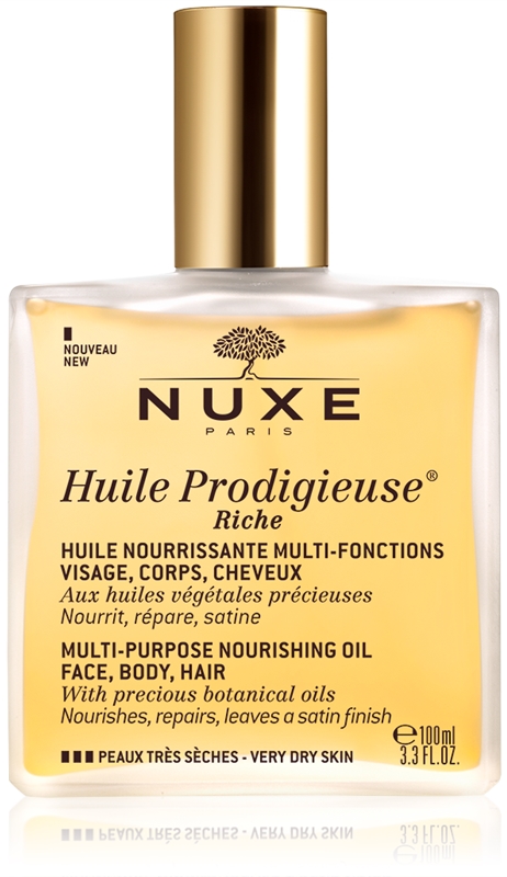 

Huile prodigieuse riche multi-purpose dry oil for very dry skin Nuxe, 100 мл