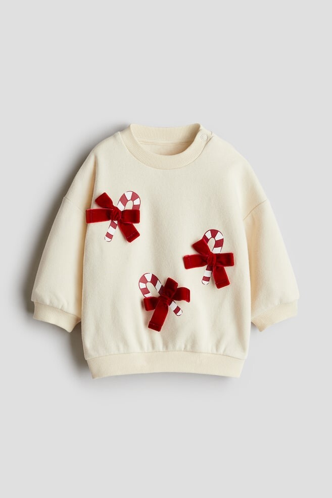 

Толстовка с круглым вырезом H&M, бежевый