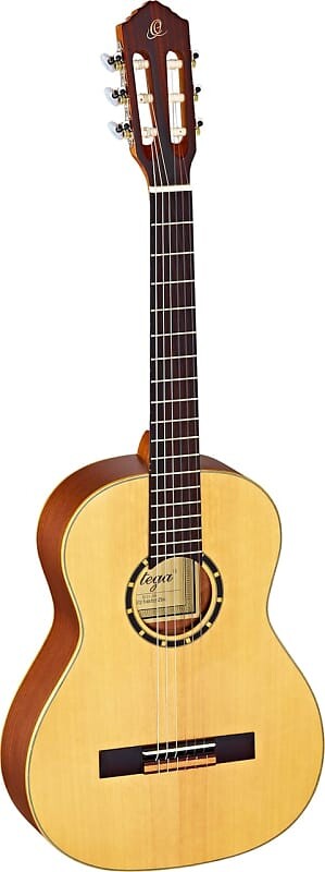 

Акустическая гитара Ortega Guitars R121-3/4 Family Series 3/4 Body Size Nylon 6-String Guitar w/ Free Bag, Spruce Top and Mahogany Body, Satin Finish