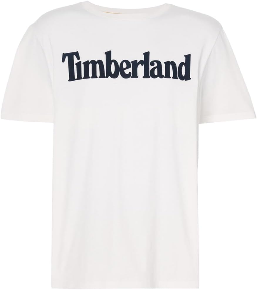 

Мужская футболка Timberland с коротким рукавом и логотипом Wordmark, белый