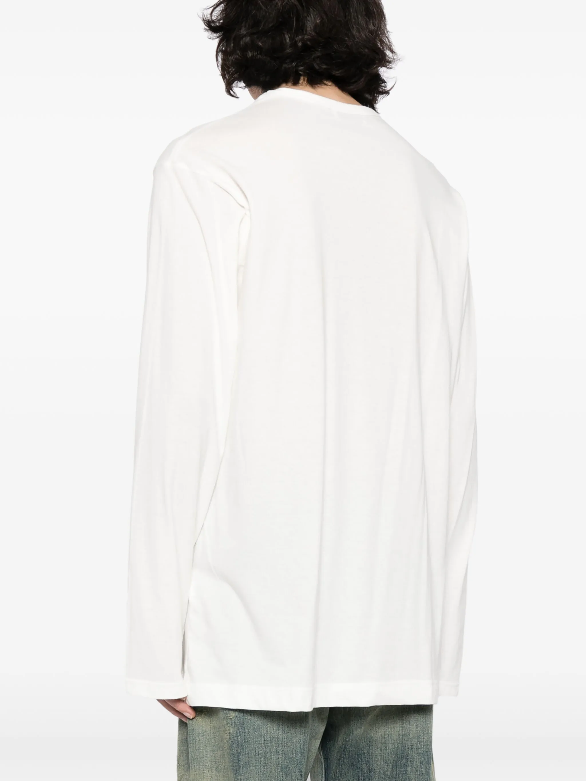 Футболка с графичным принтом Yohji Yamamoto, белый — фото 4