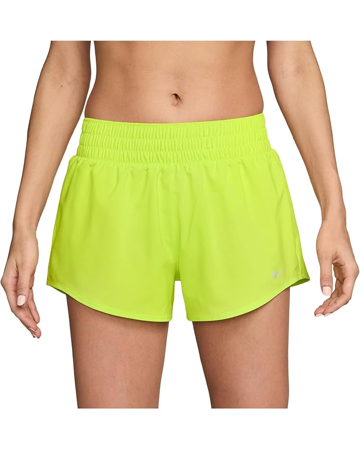 

Женские шорты Nike One Dri-Fit Mid-Rise 3" Brief-Lined, Cyber/Reflective Silver