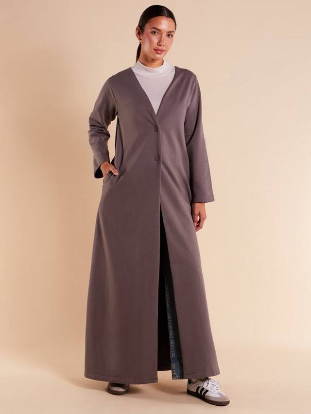 

Удлиненное флисовое пальто Aab, цвет Mid Grey