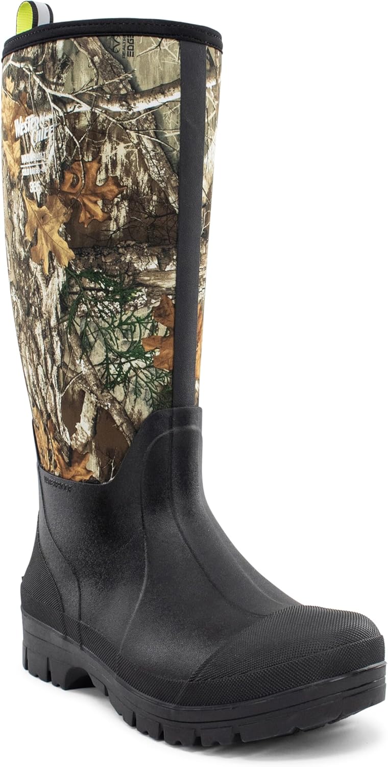 

Унисекс зимние ботинки Western Chief 365 из неопренa для мужчин и женщин - морозоустойчивые, бесшовная водонепроницаемая резина, противоскользящая подошва, обувь для активного отдыха в любую погоду, Realtree Camo/Tall