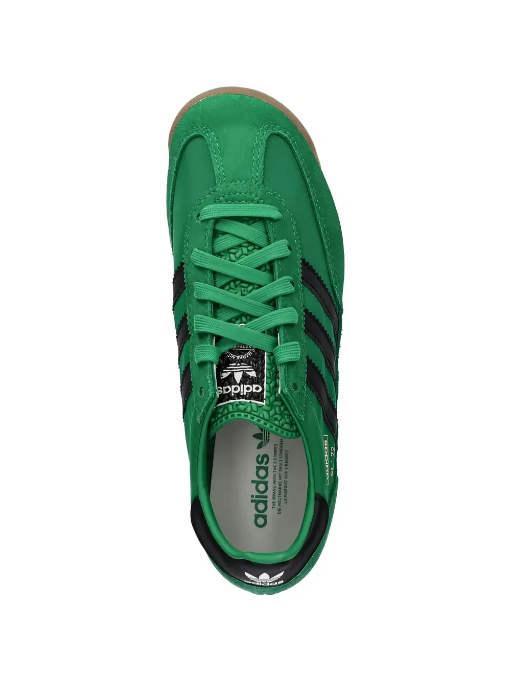 Кроссовки на шнуровке SL 72 RS Adidas Kids, зеленый — фото 4