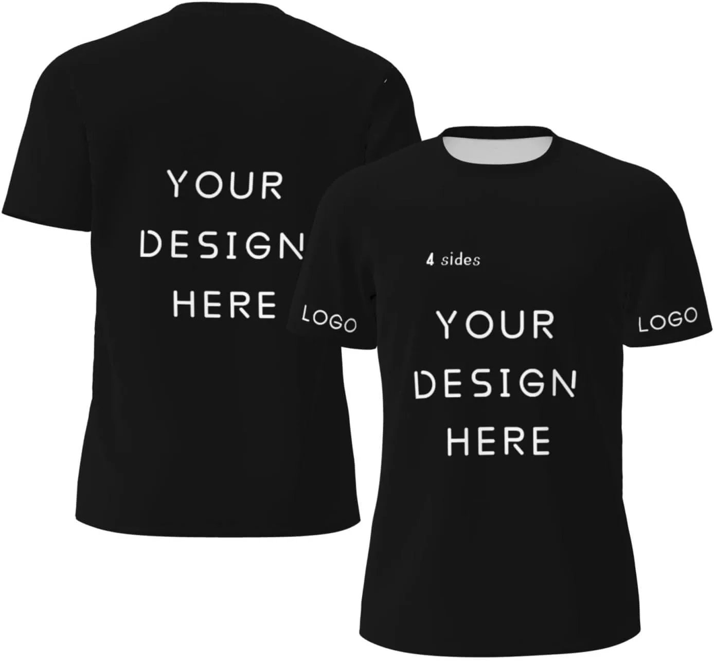 

Футболка Custom с логотипом и текстом на 4 сторонах