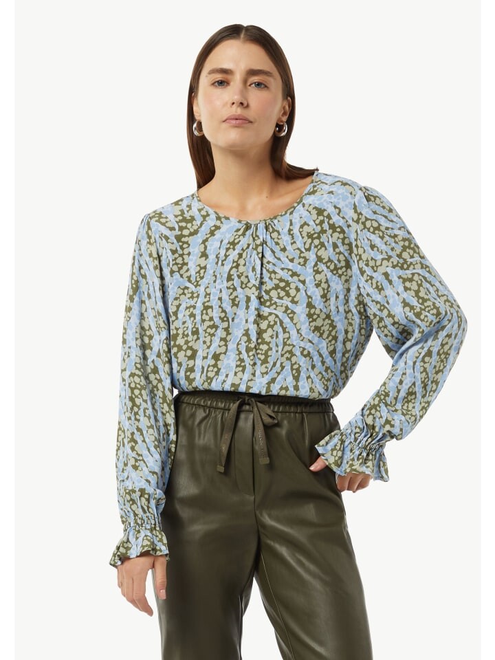 

Блуза comma CI Bluse langarm, цвет Blau-olive