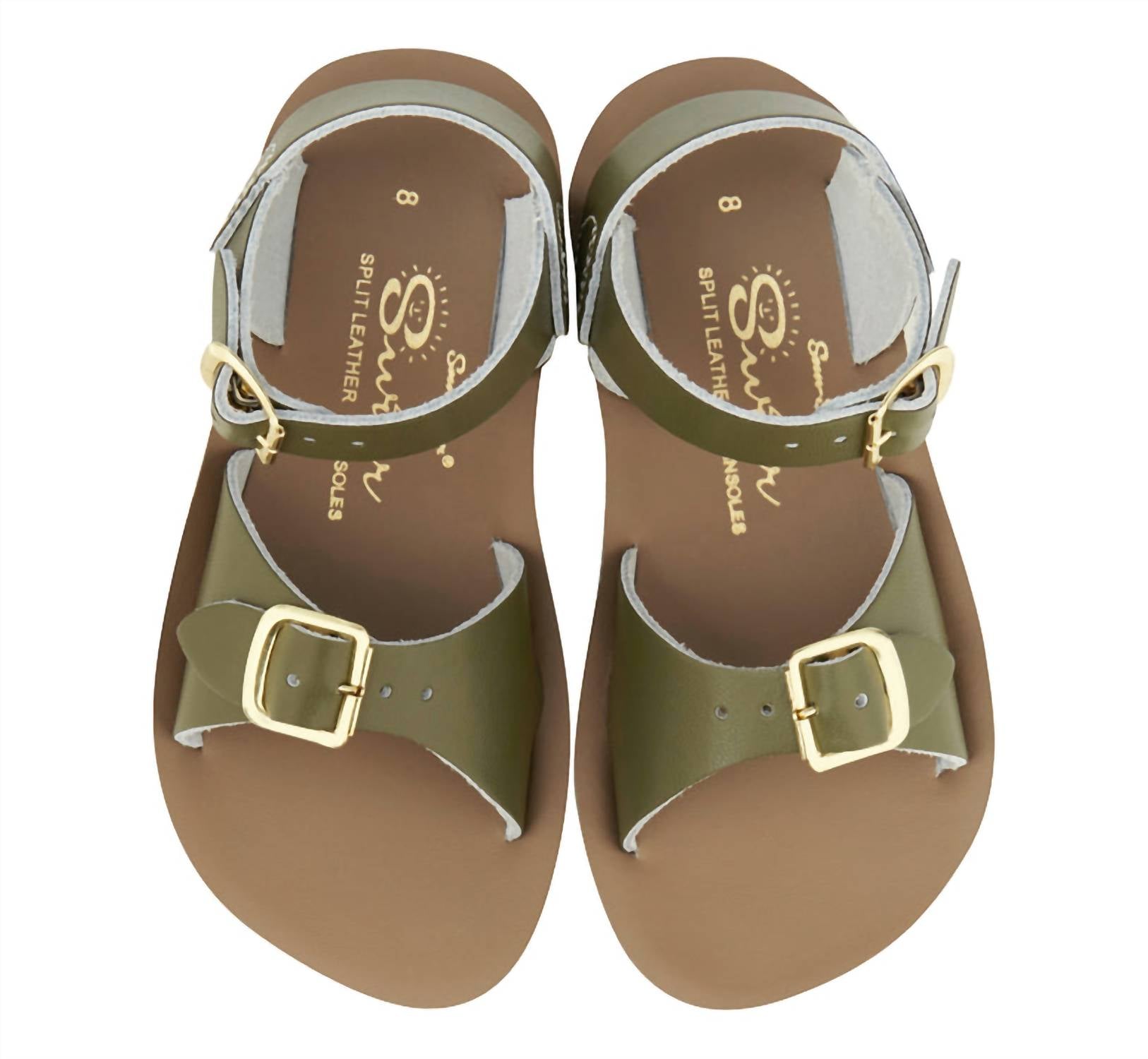 Детские сандалии Surfer в оливковом цвете Salt Water Sandals — фото 3