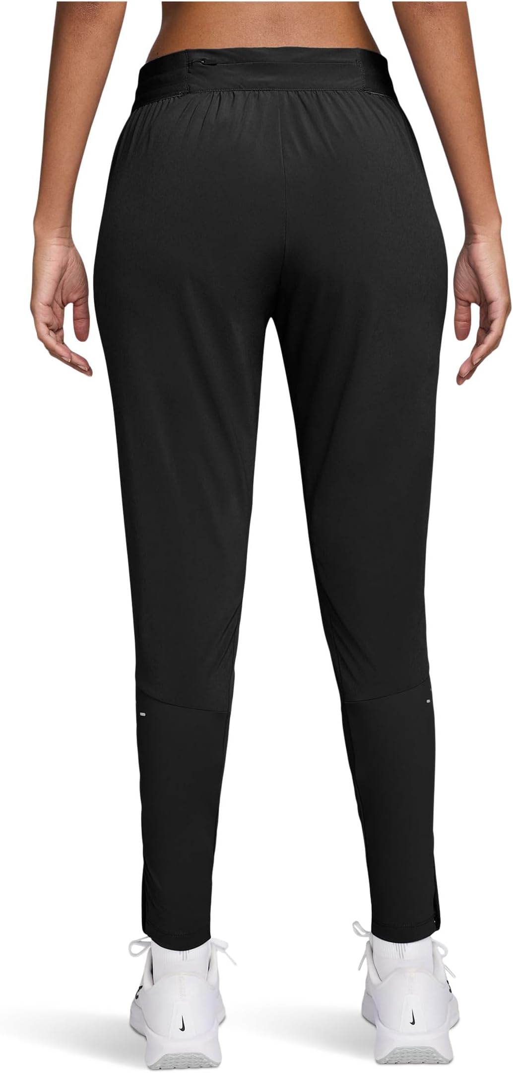 Женские беговые брюки Dri-FIT Swift со средней посадкой Nike, Black/Reflective Silver — фото 2