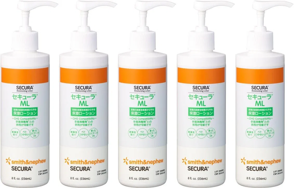 Лосьон для тела Sequra ML Pump Type 8.2 fl oz (236 мл) набор 5 штук Secura