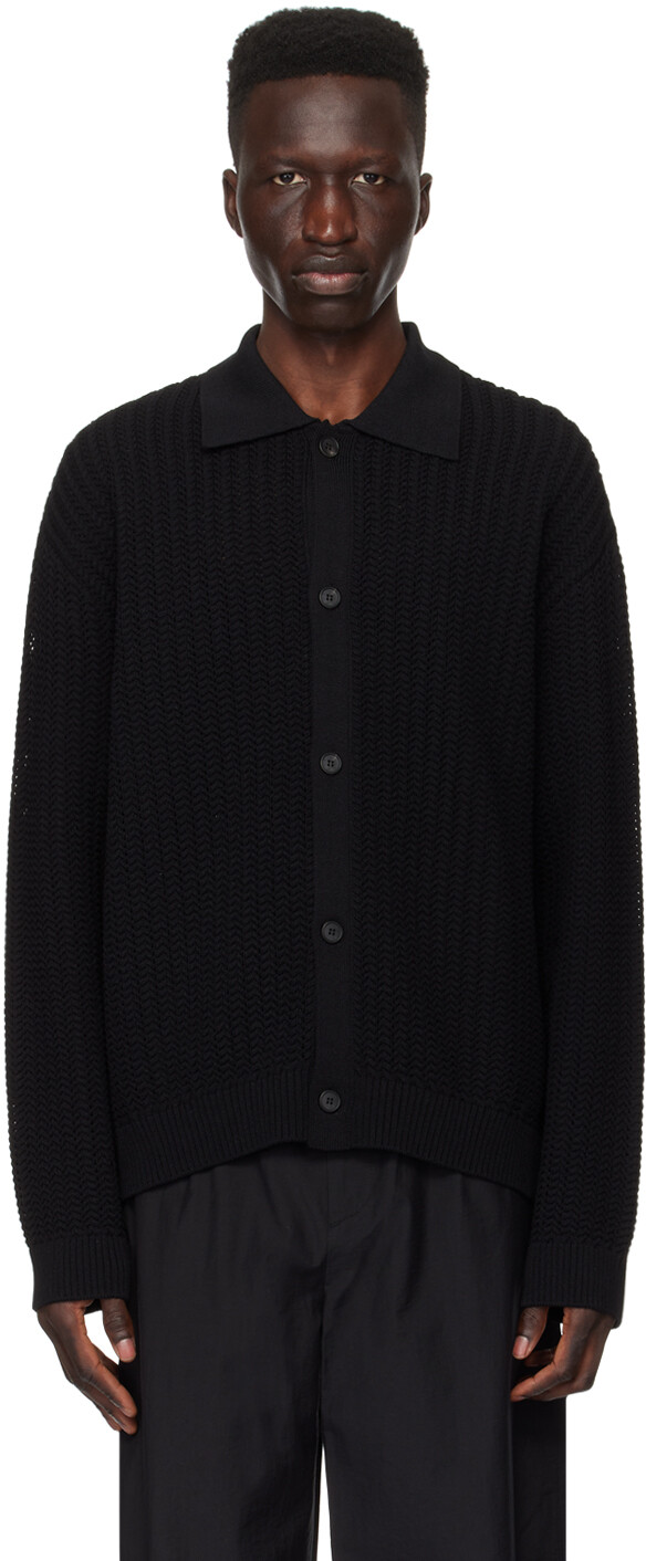 

Черный кардиган на пуговицах Solid Homme