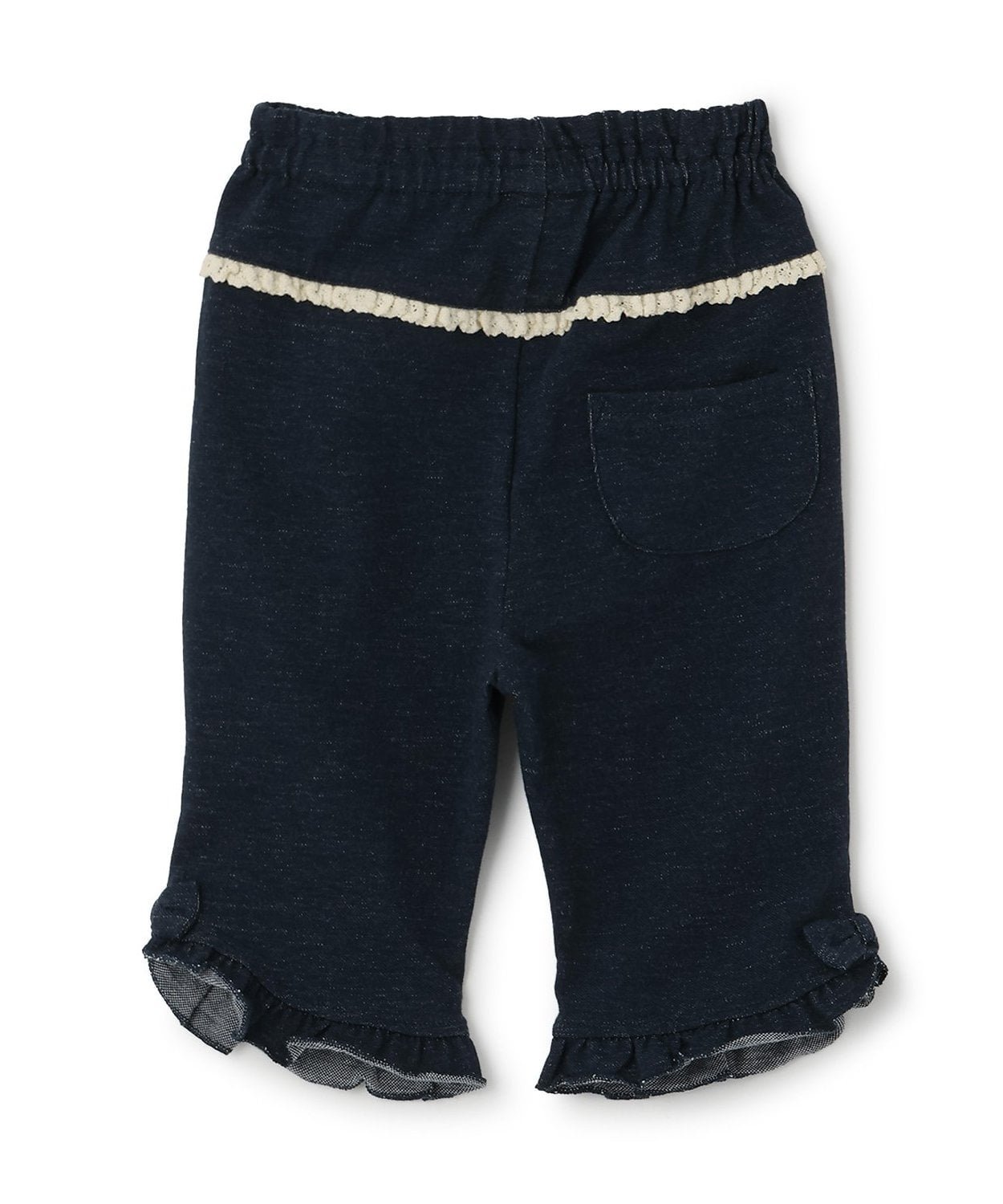 Трикотажные брюки из саржи с джинсовой текстурой, длина 6/8 KP, Navy blue — фото 2