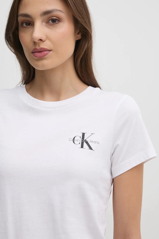 

Хлопковая футболка 2 шт Calvin Klein Jeans, белый