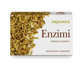

Erbamea Enzymes 24 растительные капсулы, добавка для пищеварения