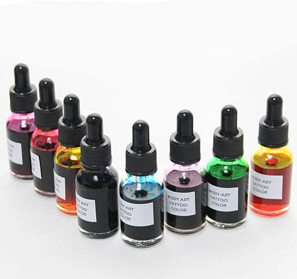 Набор для боди-арта BODY ART TATTOO COLOR 8 цветов по 15 мл Fake Tattoo Pro Shop Shonando