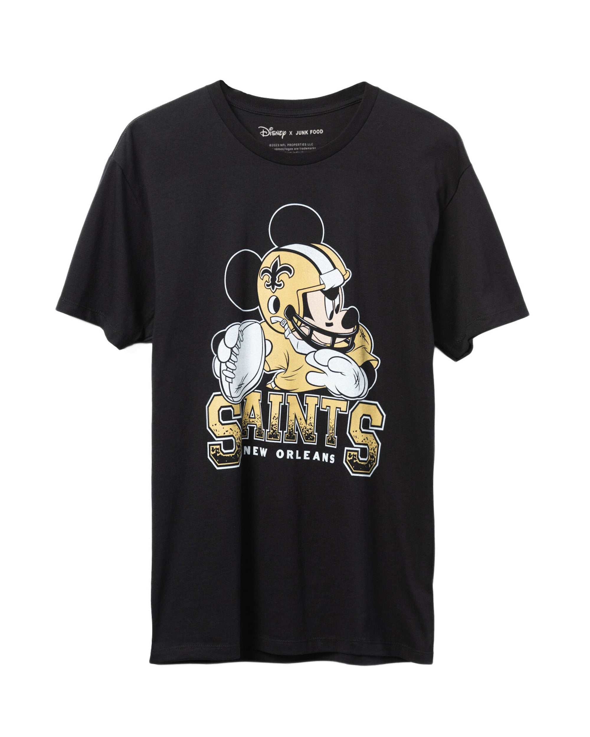 

Футболка Disney x Junk Food x NFL Mickey Quarterback Saints Junk Food Clothing, черный