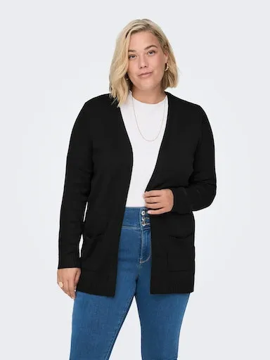 

Only кардиган CARMAKOMA "CARELY L/S OPEN CARDIGAN NOOS KNT" Only Carmakoma, черный