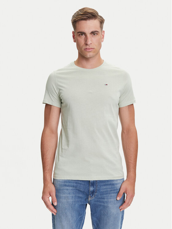 

Футболка slim fit DM0DM04411 Tommy Jeans, зелёный