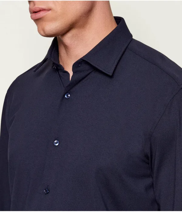 Футболка P-HANK-K-261 slim fit Boss, темно-синий — фото 4