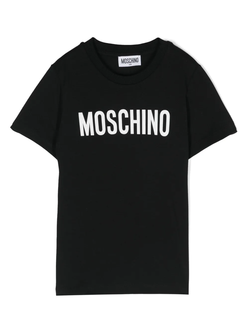 

Футболка с логотипом Moschino Kids, черный