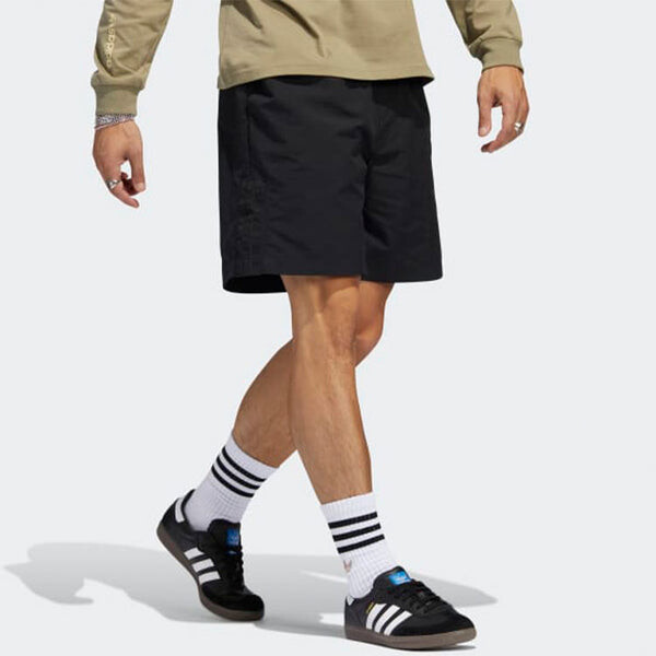Шорты однотонные свободные повседневные шорты унисекс Adidas, мульитколор — фото 4
