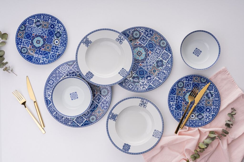 

Hermia, RLB24Y9429, обеденный сервиз (24 предмета), темно-синий, 25 х 25 см Hermia Concept