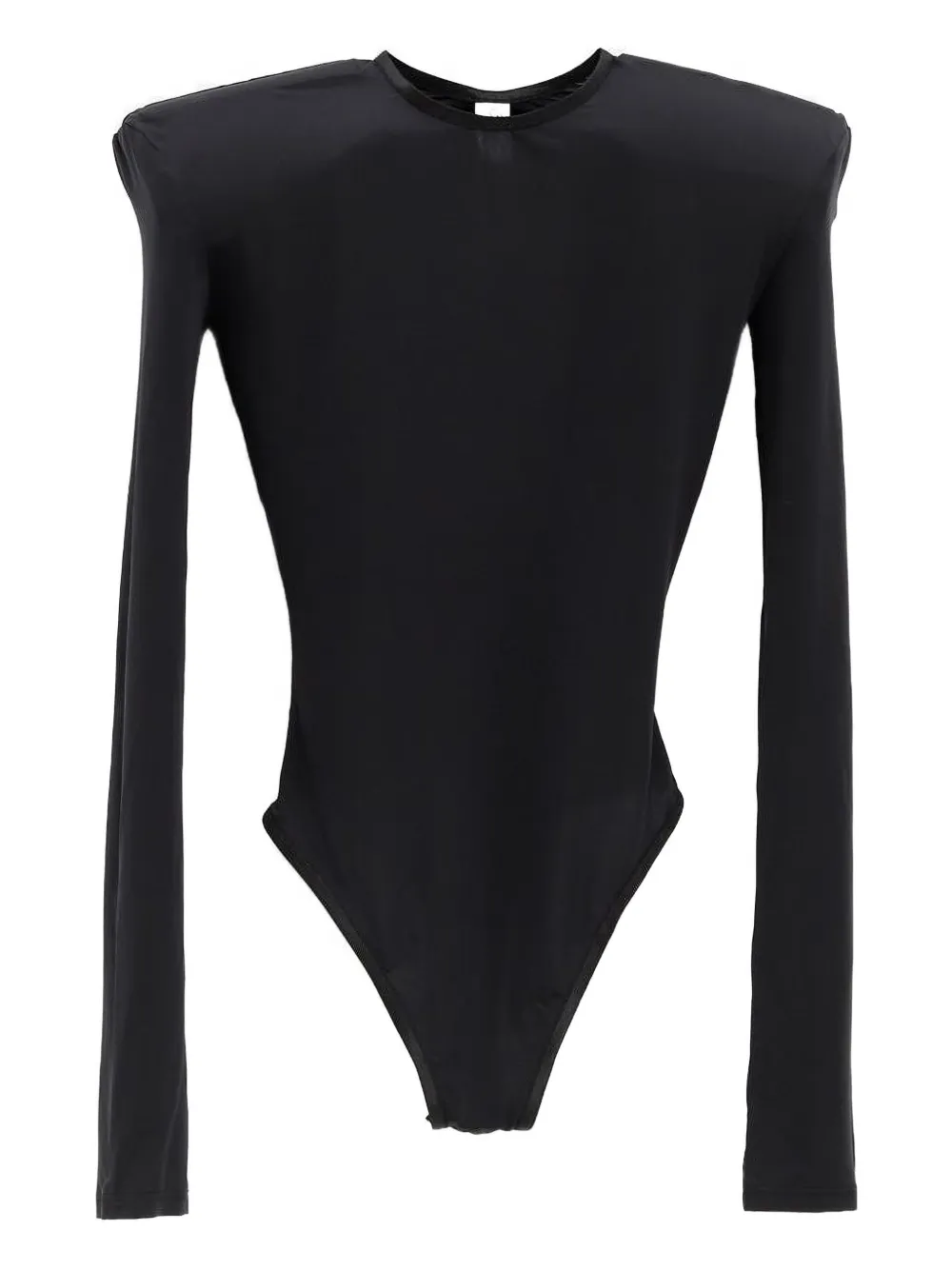 

Боди с длинными рукавами и подплечниками Vaquera, черный