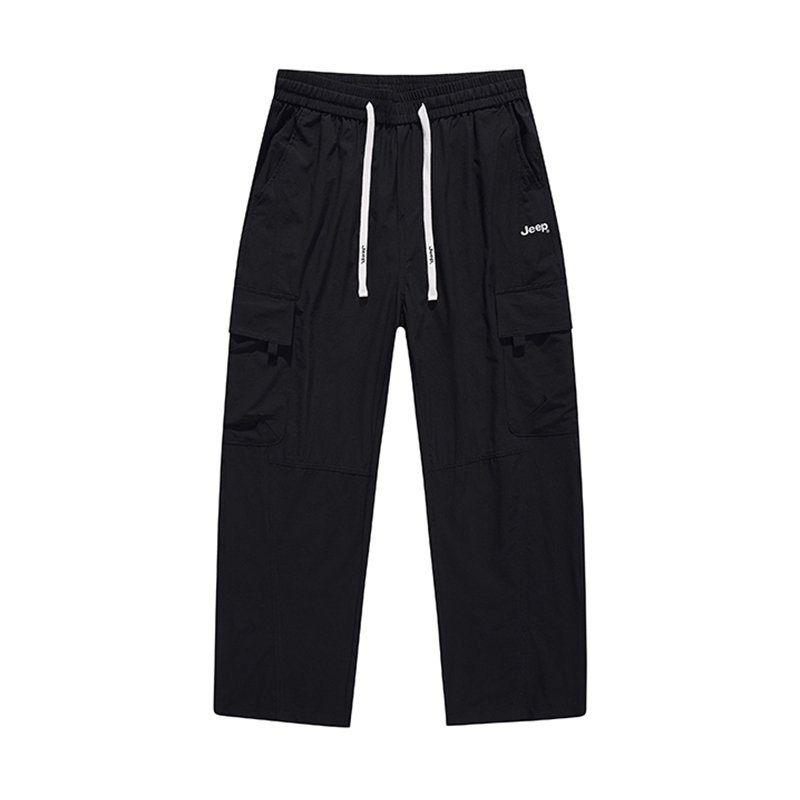 

Повседневные брюки унисекс умеренного прямого кроя Jeep, черный